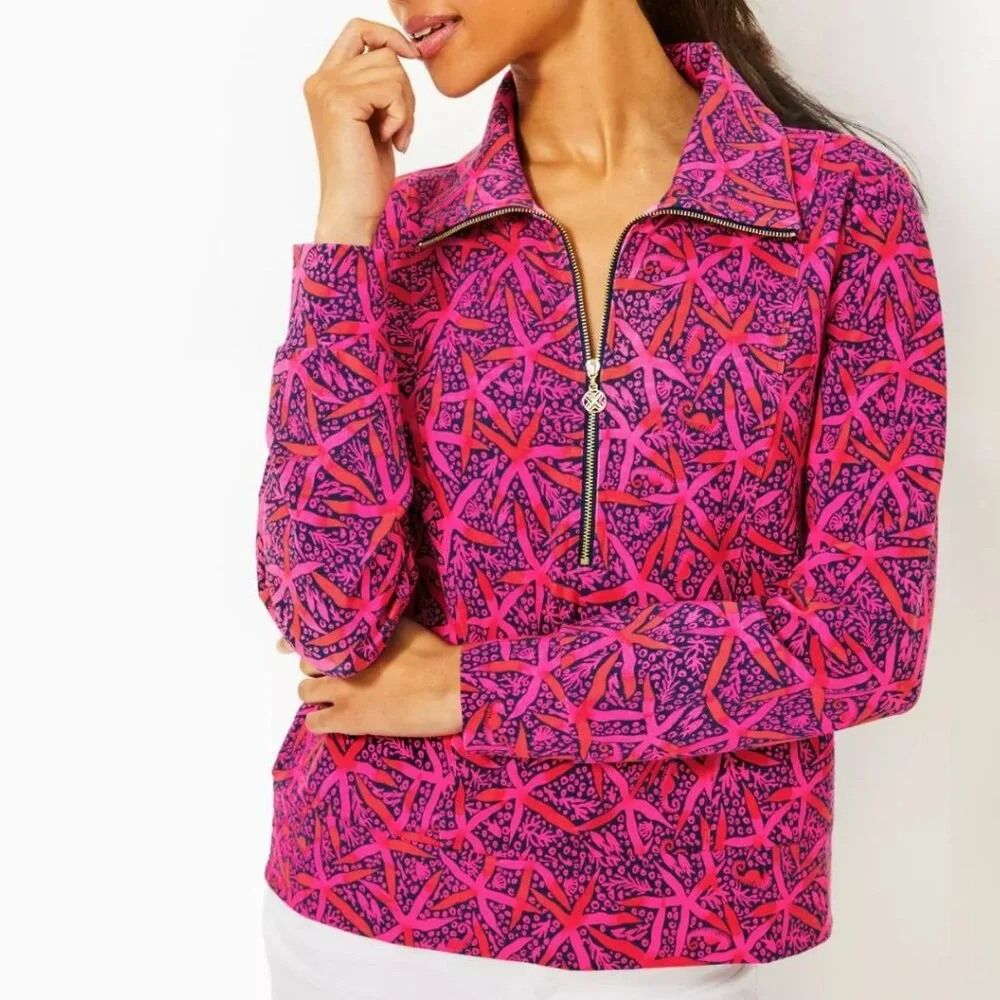 Lilly Pulitzer UPF 50+ Eleni Pullover, Size S